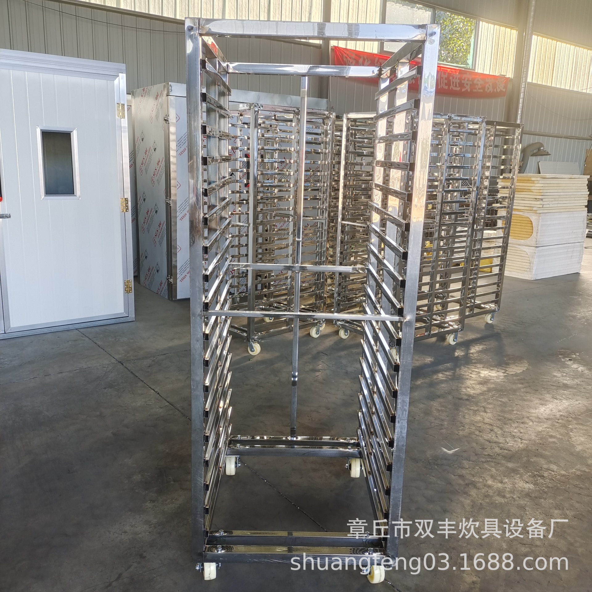 不锈钢蒸车厂家  馒头周转车厂家 馒头蒸房架子车 架子车厂家