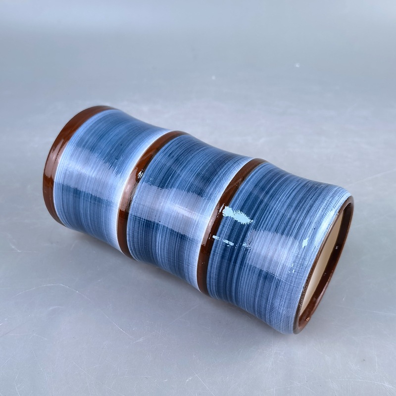 Taza de bambú Tótem de cerámica Taza de cóctel de bambú verde de imitación creativa Taza de bambú de paisaje con regalo impreso LOGO