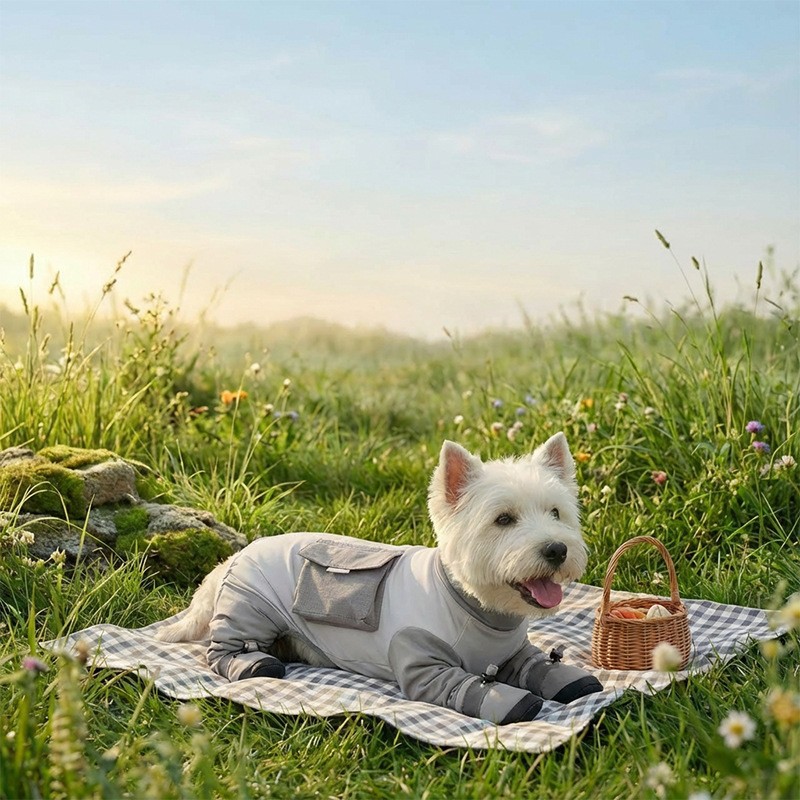 Primavera y verano perros tracción bolsa de hielo sandalias chaleco gato ropa de perro pequeño y mediano que oso ropa de mascota