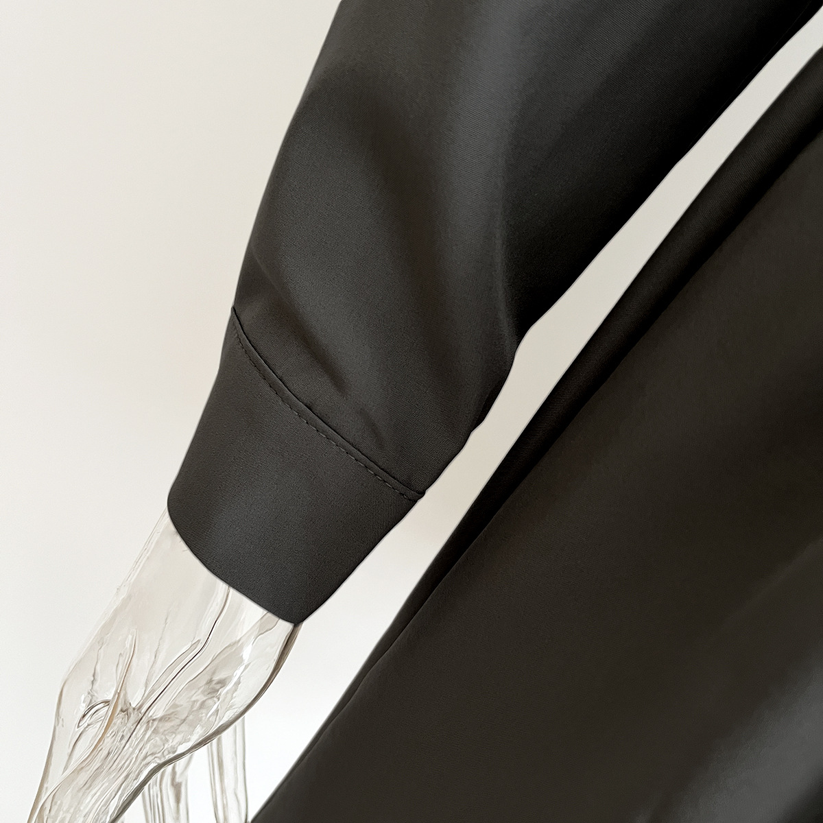 Blouse Collar Dress Women Smocking Waist Controlled Long Sleeves Spring Autumn Women Clothing