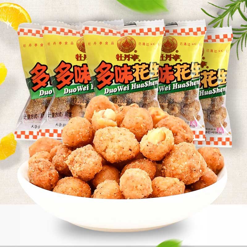 整箱牡丹亭多味花生散称花生米江西特产炒货下酒花生豆小零食批发