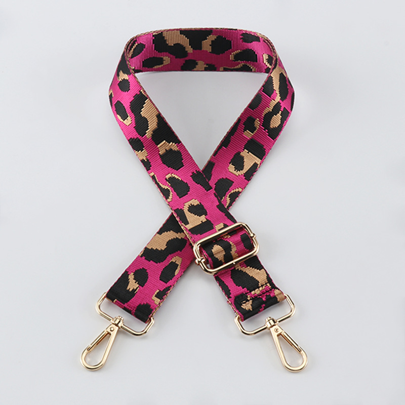 New Bag With Thickened Canvas Leopard Print Creative 38MM Single Shoulder Crossbody Adjustable Pressure Reducing Wide Shoulder Strap_voghion.com
