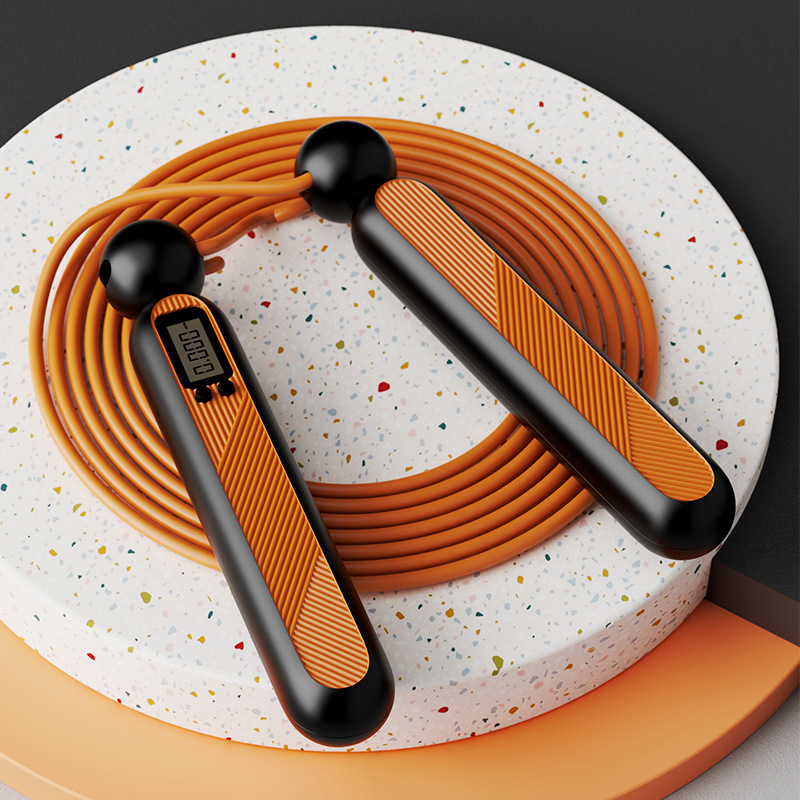 Counting ropeless skipping rope fitness sports professional fat burning body shaping device weight-bearing gravity wireless ball ropeless skipping rope