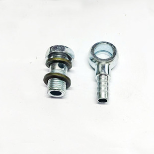 Motorcycle modified oil cooler oil radiator oil cooling system hollow screw joint interface