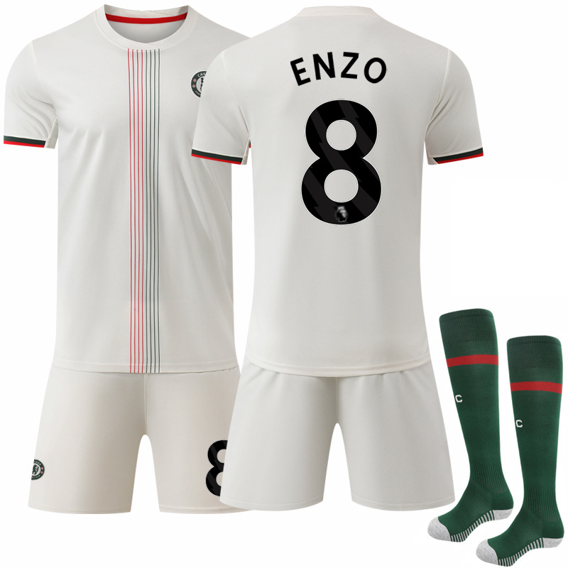 Camiseta de Fútbol de Chelsea 2526, Visitante, 17 Gana Chau, Club Chelsea, Número 10 Palmer, Camiseta de Fútbol Gana Chau