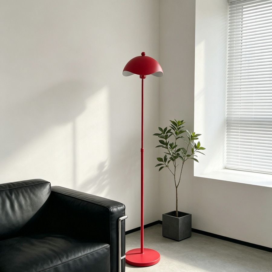 Lámpara de Pie Moderna de Hierro Luz LED Decorativa para Sala de Estar y Dormitorio