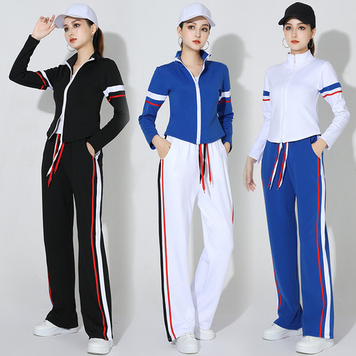 New square dance clothing double-pull cardigan quick-drying women's dance clothing sports leisure dance aerobics group clothing