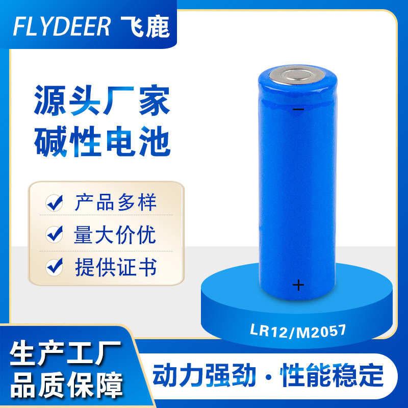 飞鹿LR12/M2057电池碱性电池1.5V电动牙刷电池玩具LED照明灯电池