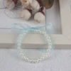 Plastic hair band from pearl, bracelet, 6mm