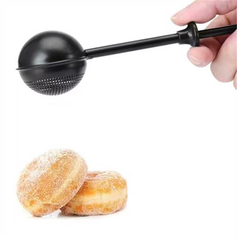 304 de acero inoxidable esférico té Filtro de té prensa tipo té fabricante de té jeringa retráctil Bola de té