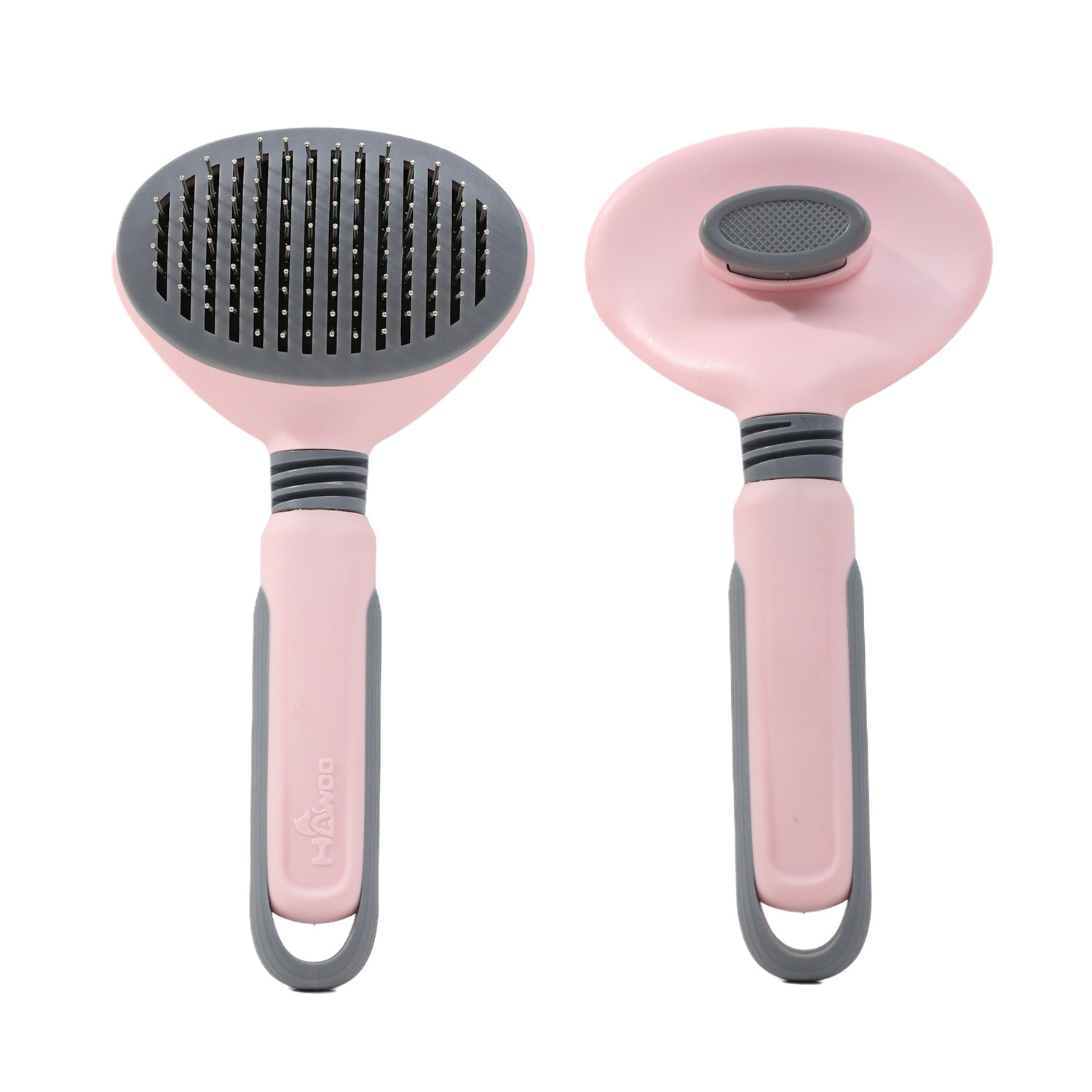 Peine para gatos Peine para limpieza de mascotas Peine para cabello TPR Aguja de acero Peine de aseo para perros grandes