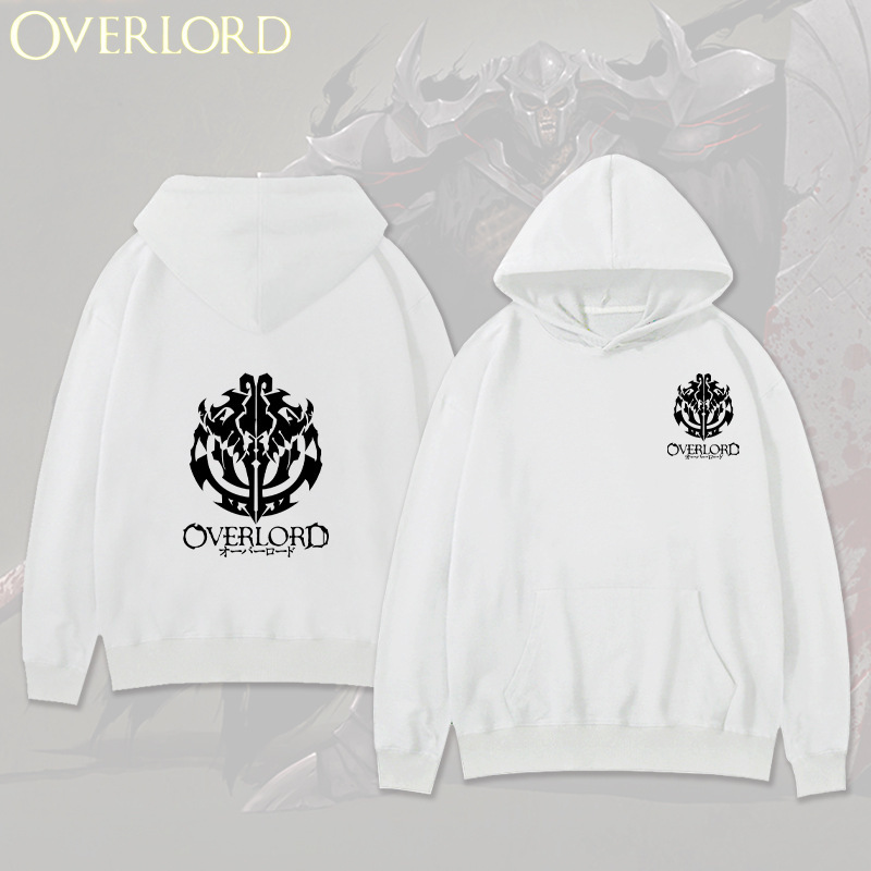 Suéter con capucha perimetral del rey de los muertos OVERLORD Suéter holgado bidimensional del rey de los huesos Tendencia