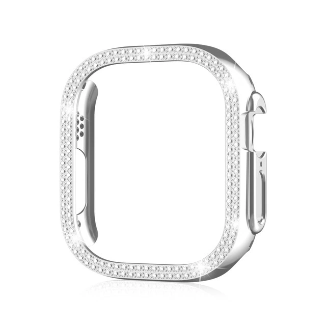 Apple, часы, защитный чехол с стразами, 49 мм