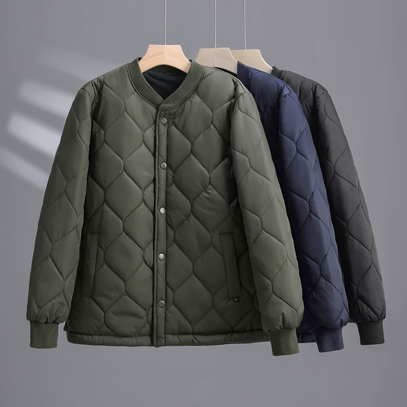 Черная хлопчатобумажная одежда Jiang Chang мужской зимний кашемировый холодный костюм плюс бархат утолщенный и теплый мужской хлопчатобумажный жакет