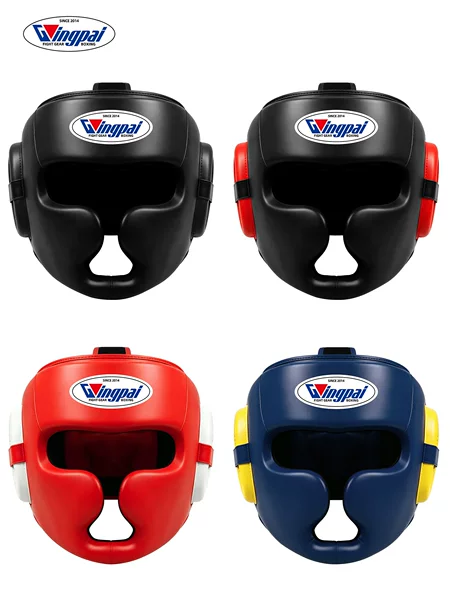 Professional Boxing Helmet for Sanda, Muay Thai, Adult and Children's Head Protection, Taekwondo Training and Competition Protective Gear for Men and Women, Thick
