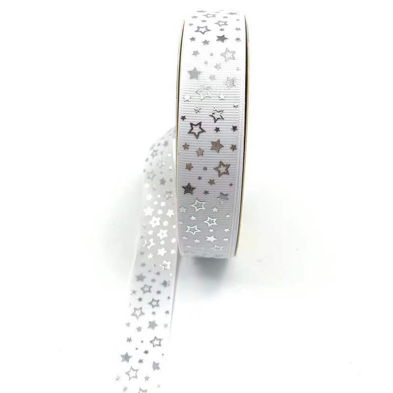 Estrella de plata caliente hilo de cinta bandeja de barra hecha a mano cinta DIY dorado impresión cinta caja de regalo embalaje en stock