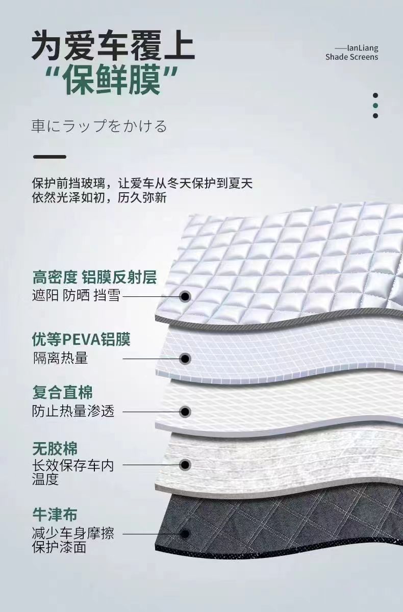 Black Half-Cover Car Cover, Snow-Proof, Hail-Proof, Camouflage Color, All-Season Car Cover, Thickened Car Cover