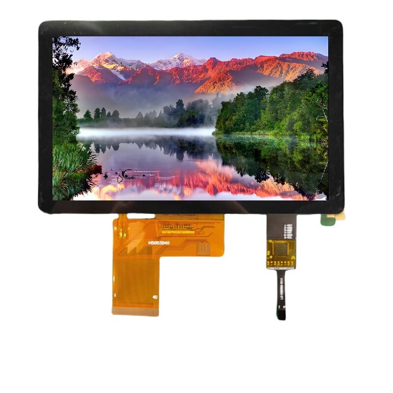 5inch Ips Capacitive Touch Lcd Display 800*480500 High Brightness Encapsulated Oca Optical G+G Fully Laminated