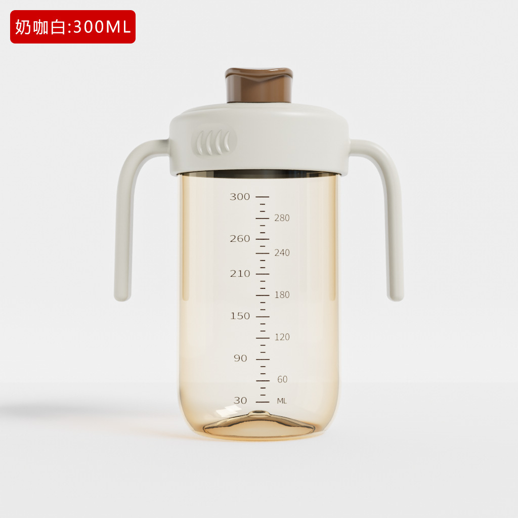 PPSU jardín de infantes taza de paja de bebida directa al por mayor bebés y niños pequeños taza de agua de caída de fabricación personalizada