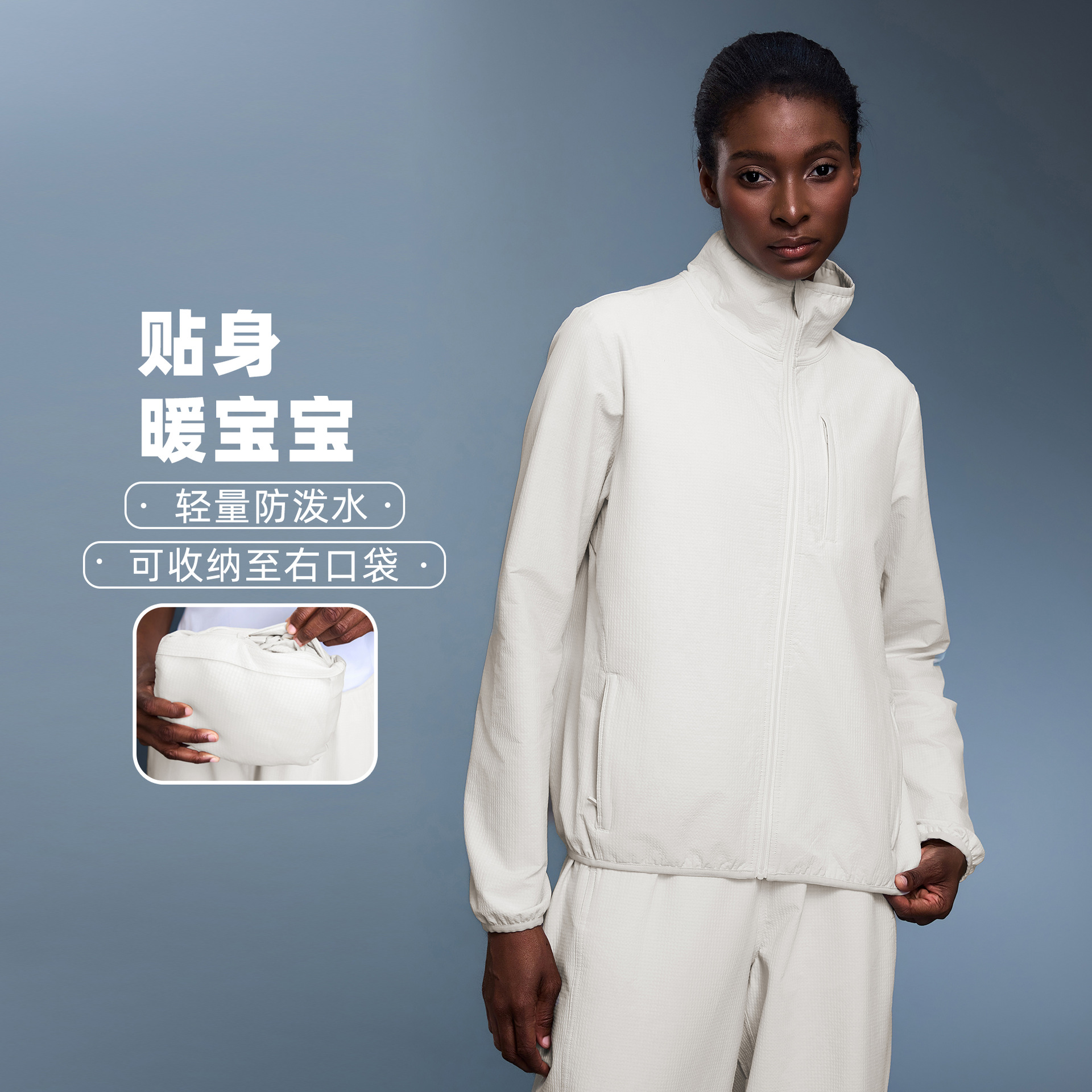 Outdoor Waterproof Breathable Sports Jacket Women's Autum Full Zipper Thin Velvet Warm Lightweight Fitness Mountaineering Clothing D25166