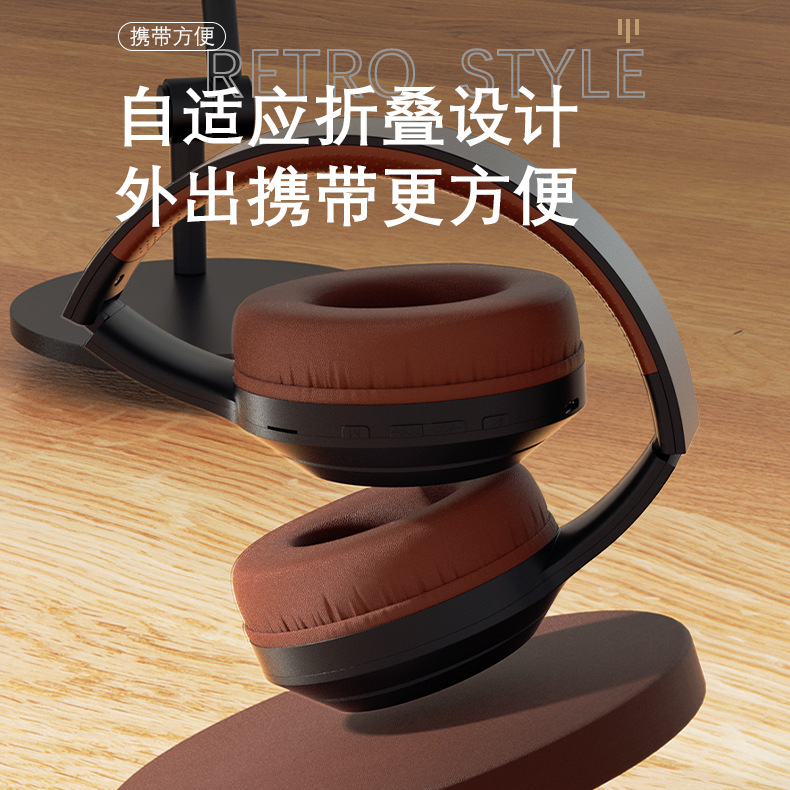 Auriculares Bluetooth inalámbricos DR58 explosivos transfronterizos, duración de la batería ultralarga, auriculares retro con reducción de ruido, en stock