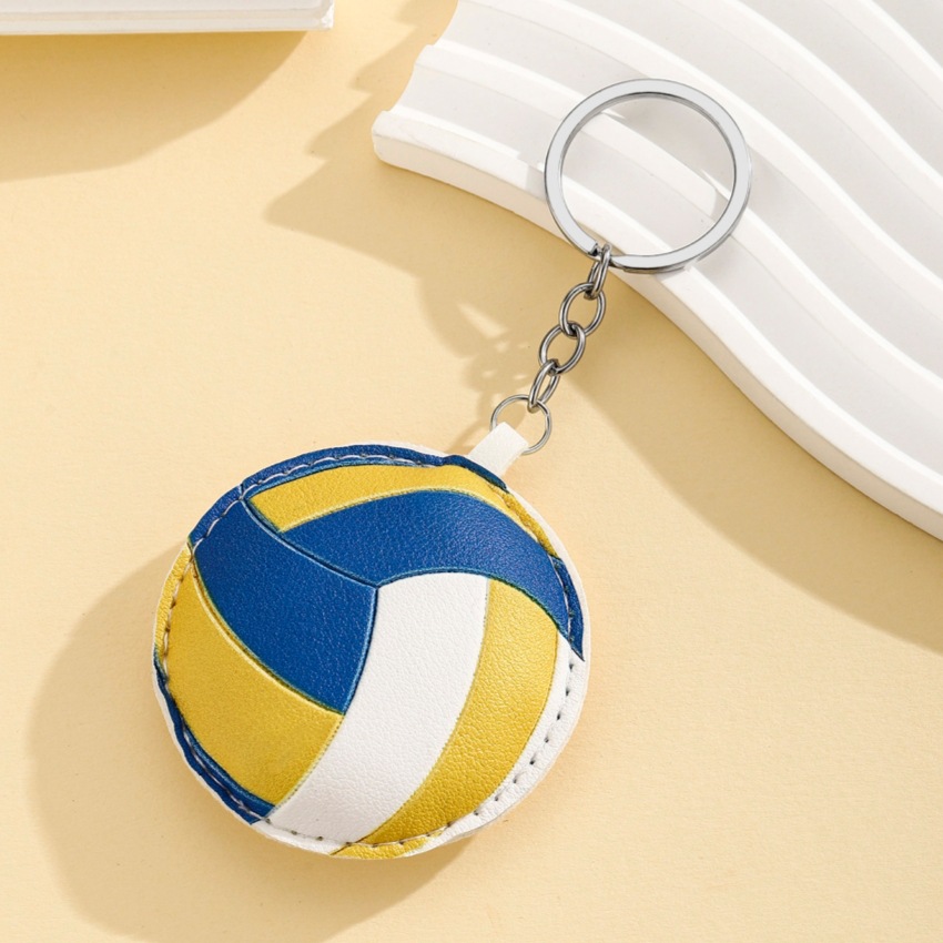 Nuevos productos deportivos viento PU relleno de algodón tipo llavero colgante deportivo béisbol voleibol baloncesto fútbol rugby colgante image 4