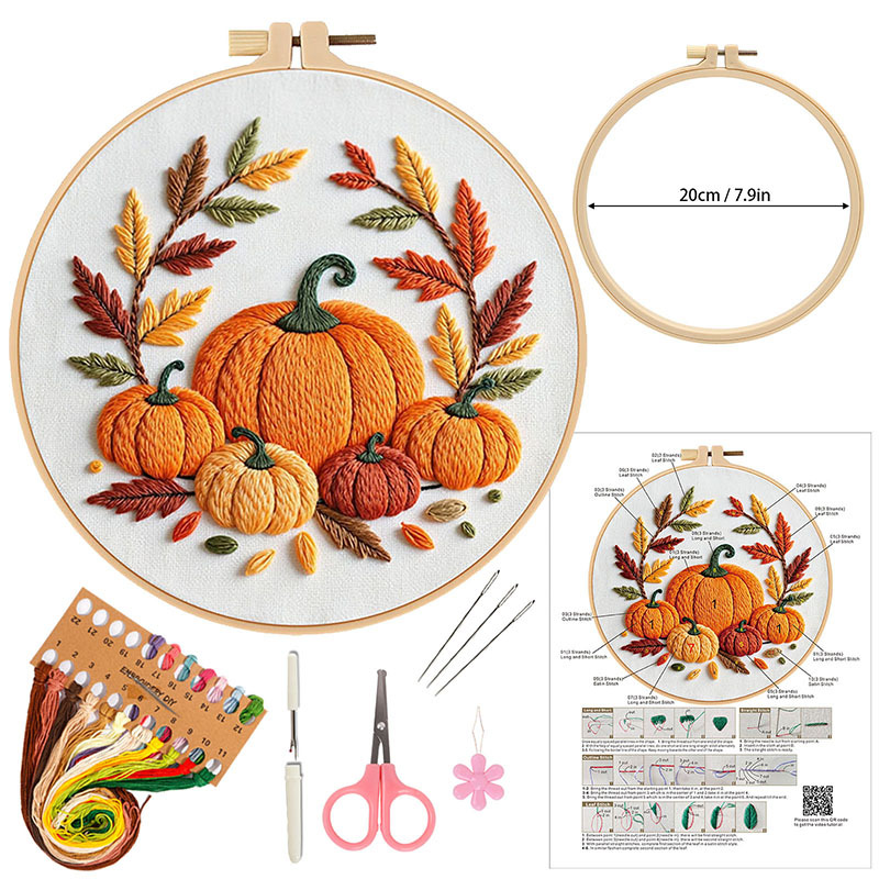 Cx1388 + paquete Rosa + bordado de bambú de imitación estirado 20cm