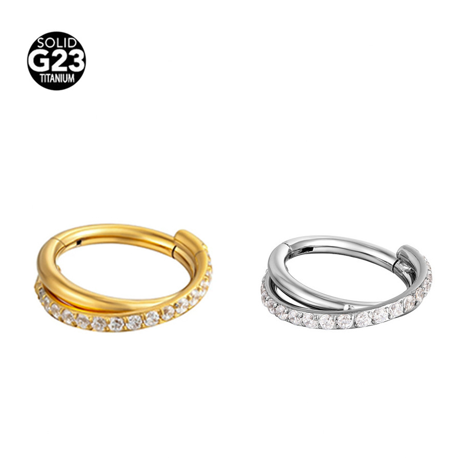 8g Weight Nose Ring Classification 1 Piece Nose Rings & Studs Simple Style Classic Style Geometric G23 Titanium Nose Rings & Studs Nose Pin