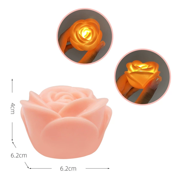 Pink rose lamp