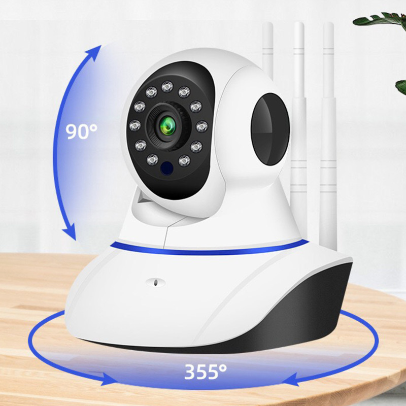 モニターカメラ 屋内WiFiリモート360度ナイトビジョン対応高画質携帯電話接続家庭用監視カメラ|undefined