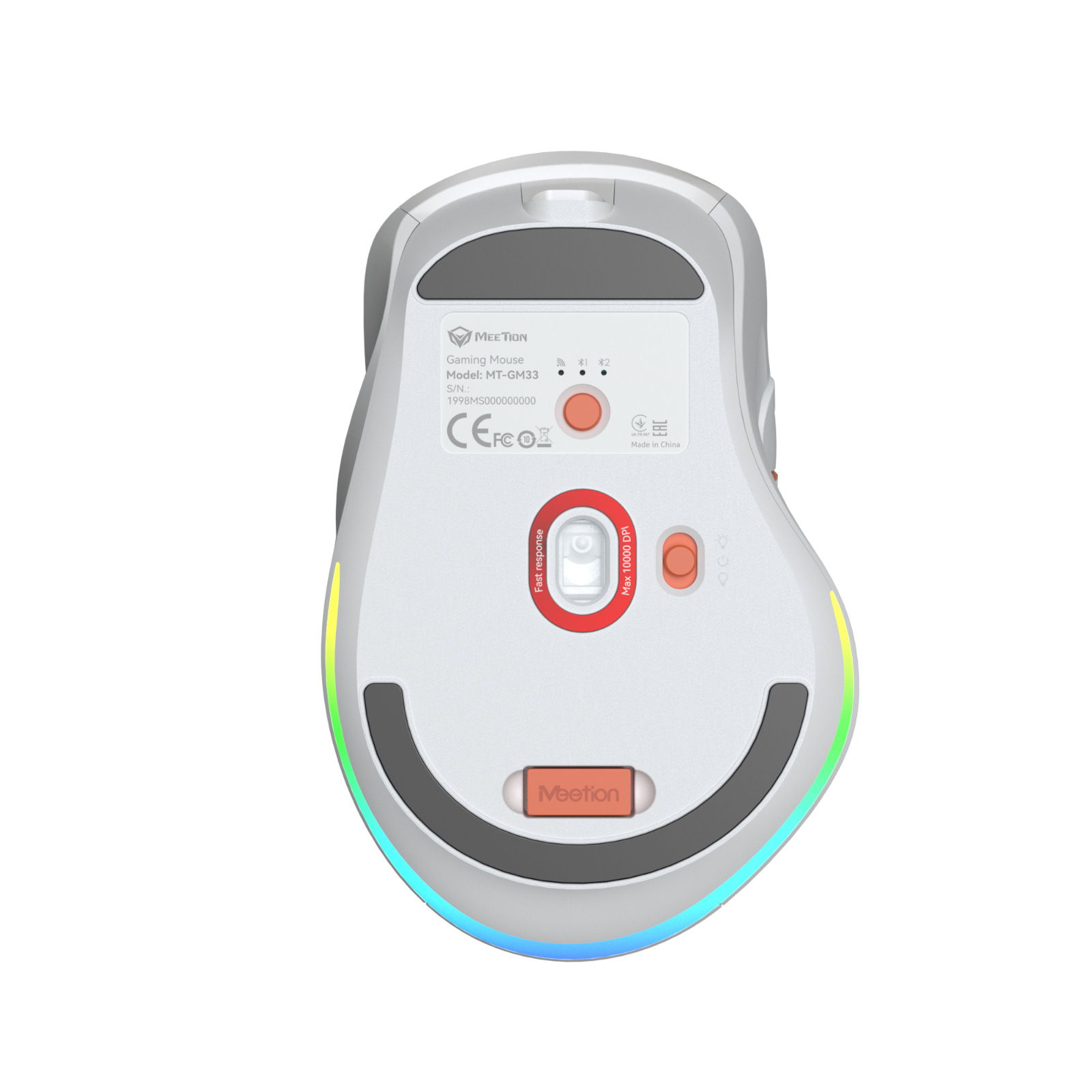 MEETION Mishen GW32 Bluetooth the third mock examination charging mechanical game office wireless mouse notebook_voghion.com