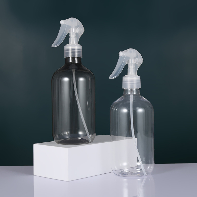 新品500ml毫升PET长颈瓶小老鼠喷头清洁波士顿瓶化妆水喷雾瓶