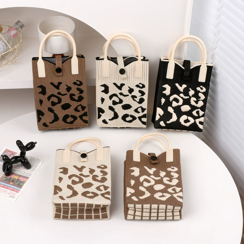 Вязаная сумка новый повседневный женский тренд корейская версия регулируемого плечевого ремня модная портативная чехол для мобильного телефона