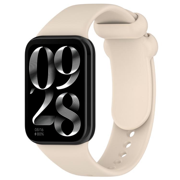 xDfind pulsera de silicona de botón negro sólido para Redmi Watch 6 / Watch 5 / Watch 4 / Xiaomi pulsera 9 Pro