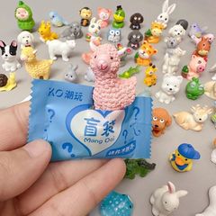 小動物ブラインドバッグ平面モデルミニチュア玩具ミニミックミニかわいいアニメ玩具子犬子猫