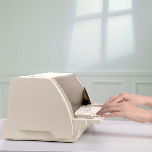 Deli Dl-690K Dot Matrix Printer (White Gray) Invoice Dot Matrix Express Order Printing Flat Push Ticket