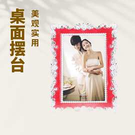 跨境欧式滴胶相框摆台横竖通用情侣婚纱影楼摆台画框批发