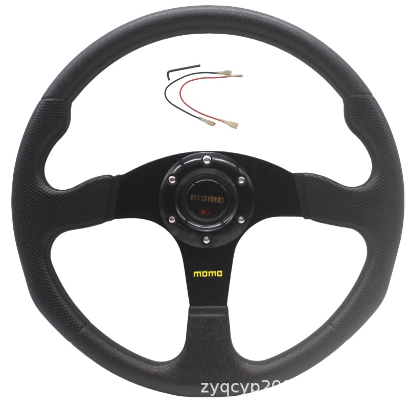 Car Modified Steering Wheel, Go-Kart Steering Wheel, 14-Inch 350mm Racing Competition Universal Atv Steering Wheel