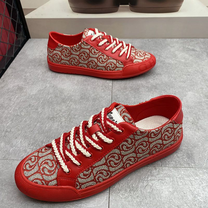 Men's spring new breathable surface, casual internet celebrity trend, light luxury, versatile American style board_voghion.com