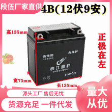 三轮摩托车110/150/175宗申隆鑫免维护蓄电池12伏9安干电瓶