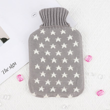 注水热水袋兔毛布套天然橡胶加长热敷暖被窝