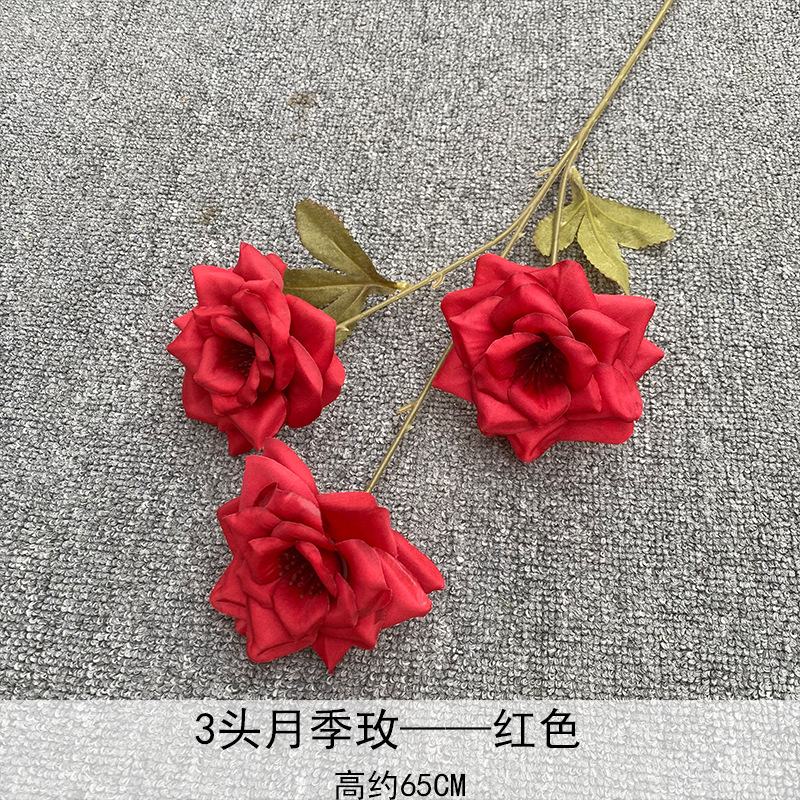 3 flores de luna de luna imitación de flores de luna de luna decoración de bodas de hotel
