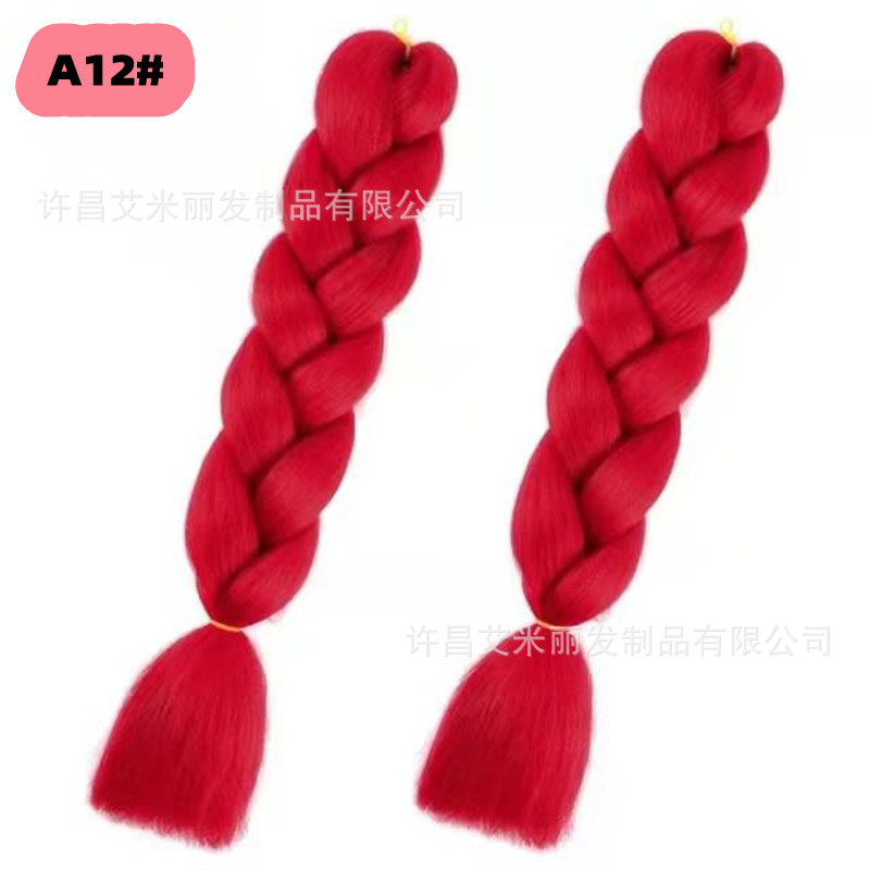 Trenzas africanas con cabello rosa渐 – materiales de alta temperatura, estilo boxeador