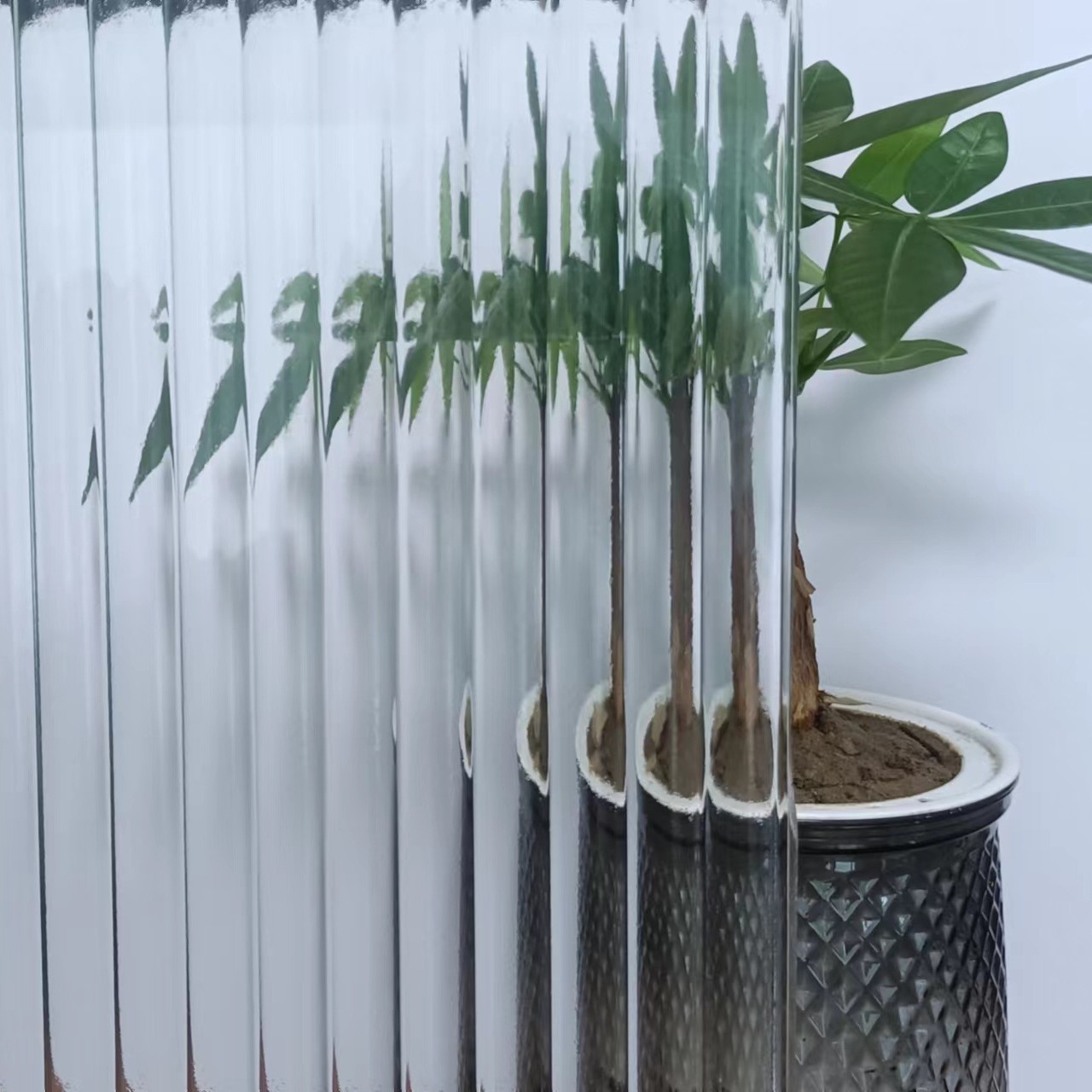 河北长虹压花玻璃普通玻璃透明长虹5mm压花玻璃原片批发