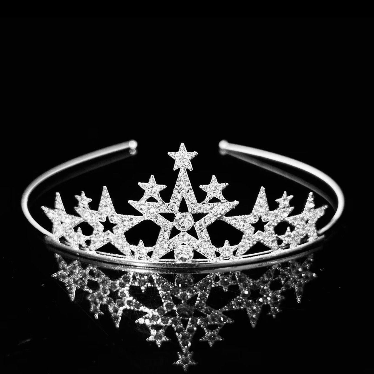 Corona transfronteriza cabeza de cumpleaños para niños joyas de cabello de fiesta joyas de boda flor princesa diamante cabeza de aro