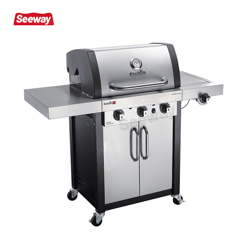 美国烤厨 Char-Broil 商用烤炉炭火烧烤车G53306  G65201