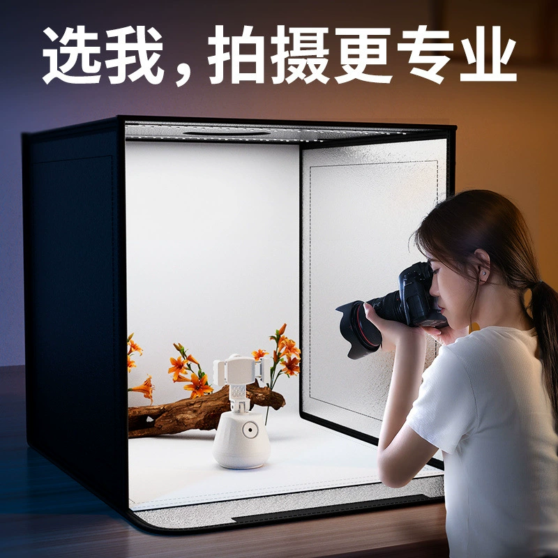 Студия электронной коммерции: маленький фотобокс, аксессуары для выпечки, оборудование для съемки натюрморта, фоновая ткань для фотографий, складной