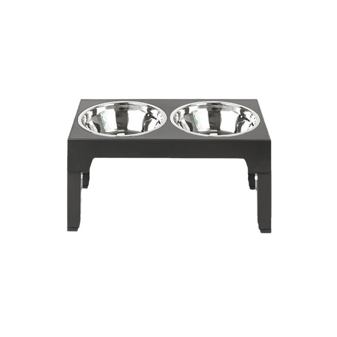 Alimentador para mascotas, tazón de comida lenta, mesa de ajuste elevable, tazón para perros y gatos, protector de cuello, tazón para mascotas de acero inoxidable, estante de tazón doble elevado
