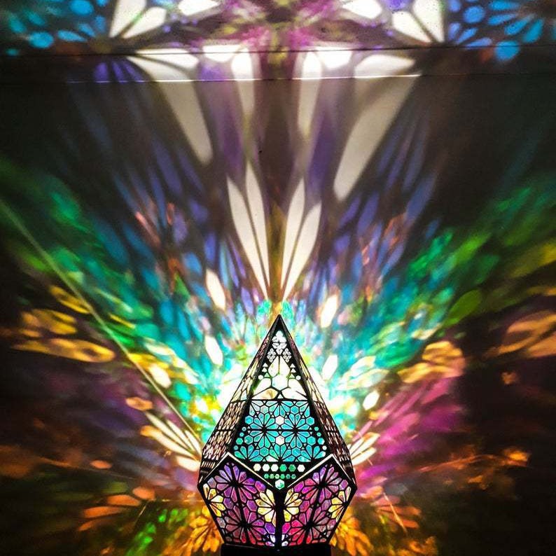 Lámpara Proyector de Cielo Estrellado Bohemia, Superventas Transfronterizas, Proyección de Cielo Estrellado en el Suelo, Ambiente de Habitación, Luz Nocturna Decorativa