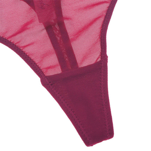 Varsbaby independent station new foreign trade European and American thin transparent mesh thong women's T-pants 1 piece drop shipping